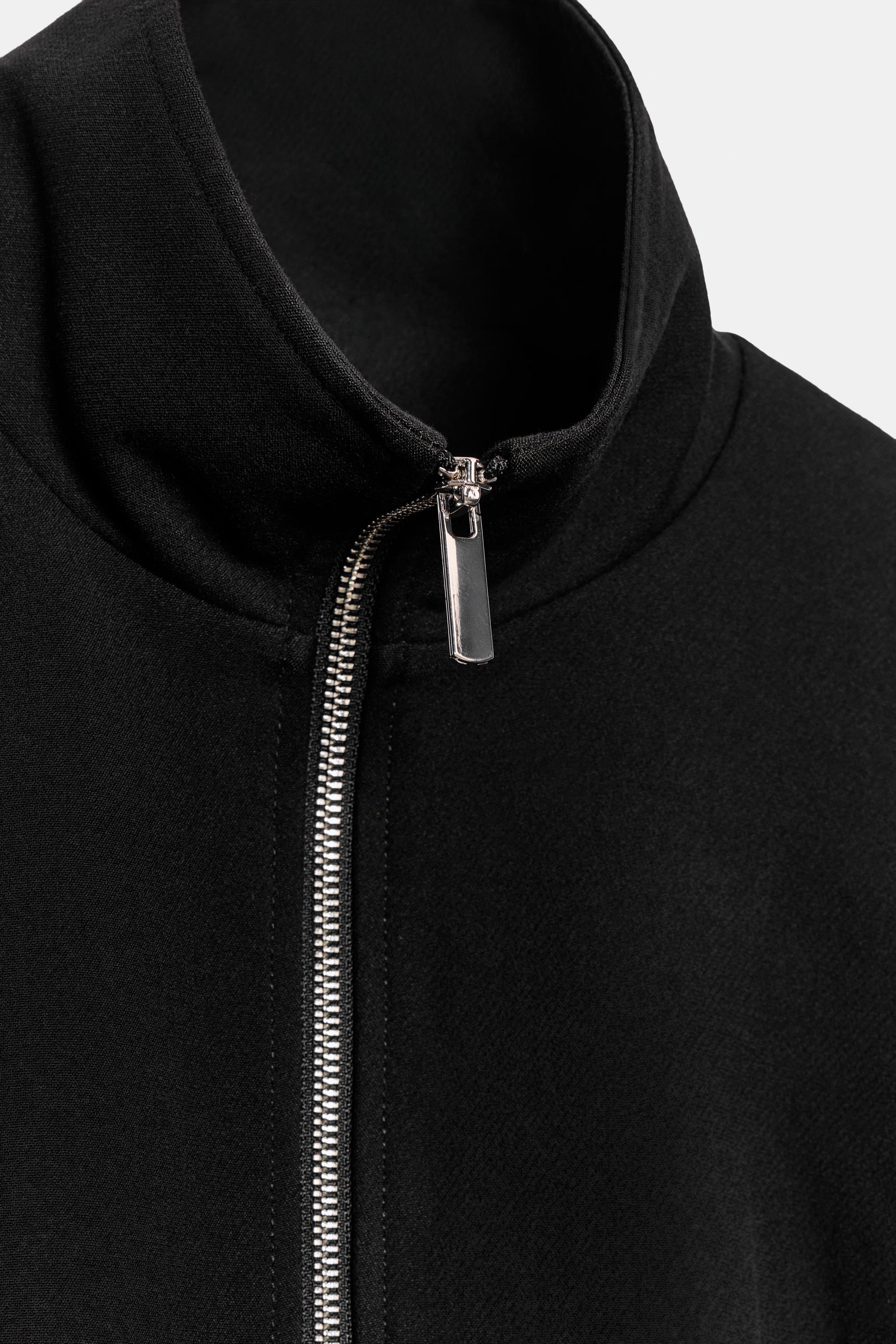 STAND-UP COLLAR BOMBER JACKET